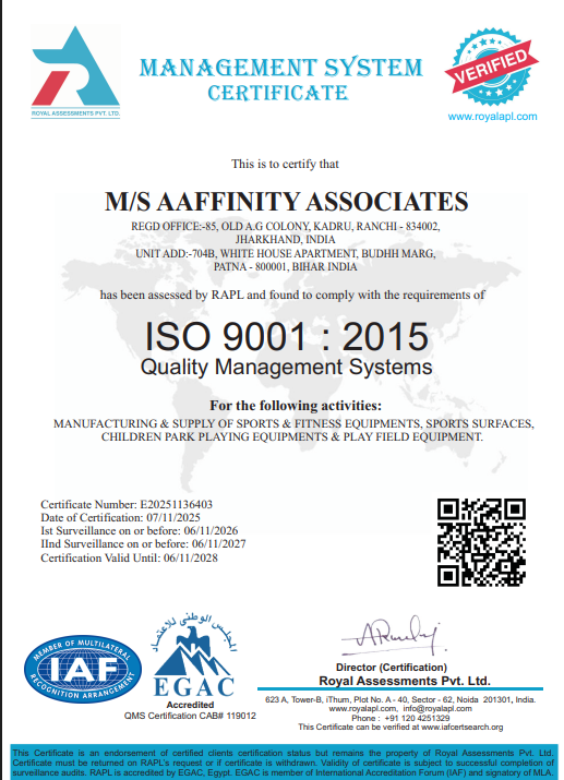 ISO 9001:2015 Certificate